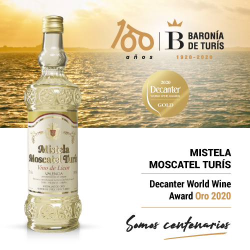 Mistela clásica Moscatel de Turís Oro Decanter 2020