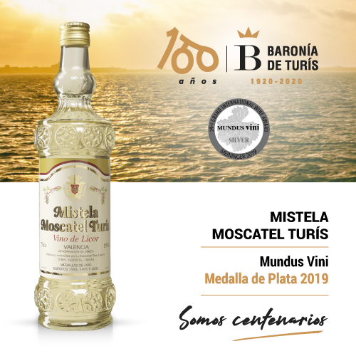 Mistela clásica Moscatel de Turís Plata Mundus Vini 2019