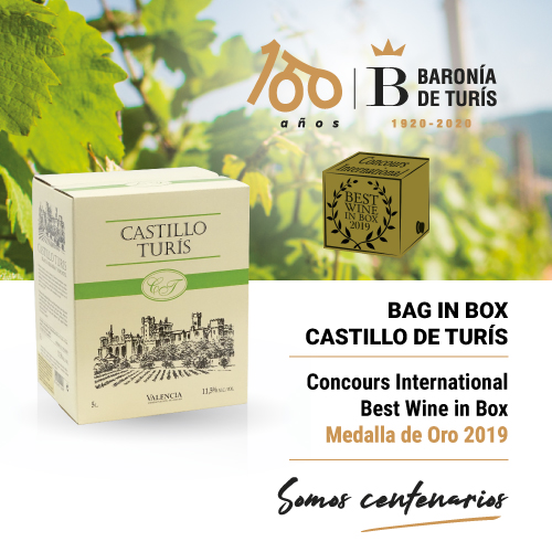 Vino blanco Bag in Box Castillo de Turís Best Wine in Box 2019
