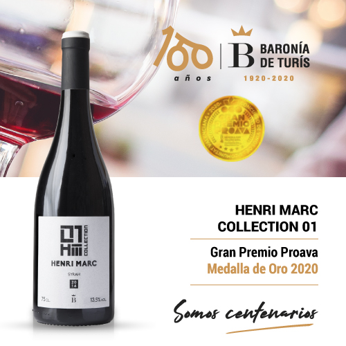 Vino tinto monovarietal Henri Marc 01 Syrah Oro Proava 2020