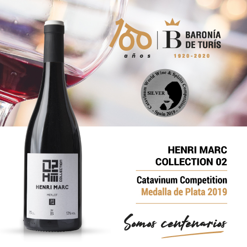 Vino tinto monovarietal Henri Marc 02 Merlot Plata Catavinum 2019