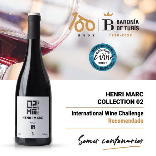 Vino tinto monovarietal Henri Marc 02 Merlot Recomendado en International Wine Challenge 2020